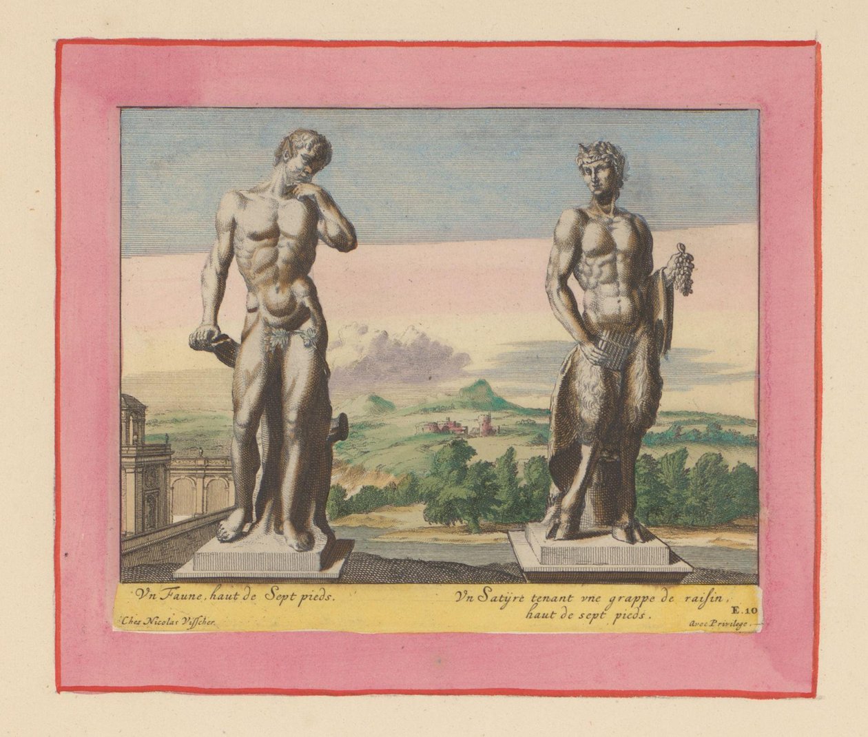 Statuen eines Fauns und eines Satyrs mit Trauben alkotó: Willem Swidde
