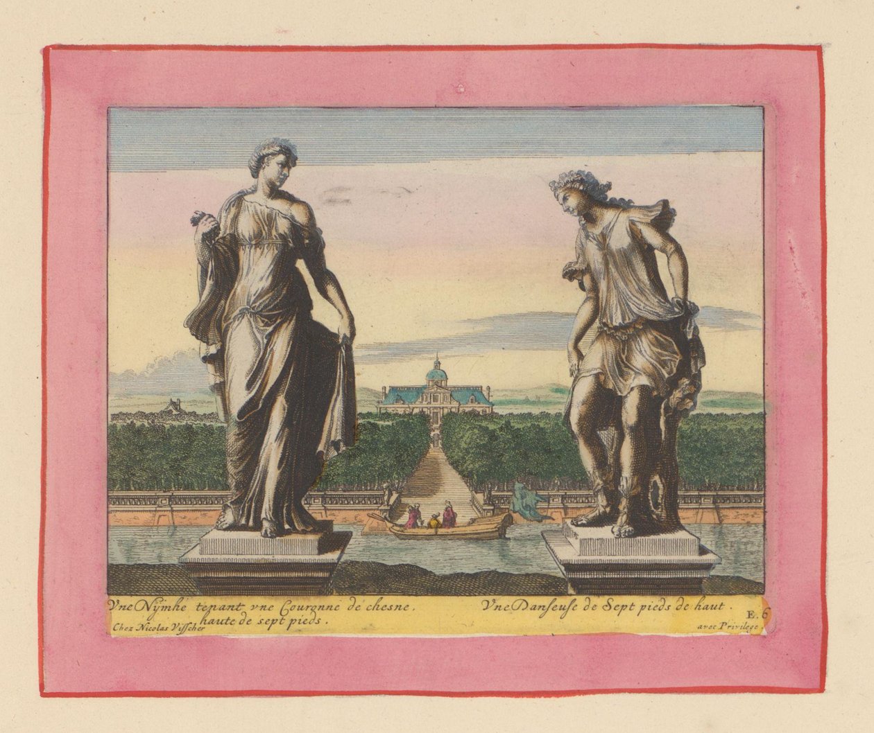 Statuen einer Nymphe mit Lorbeerkranz und einer Tänzerin alkotó: Willem Swidde
