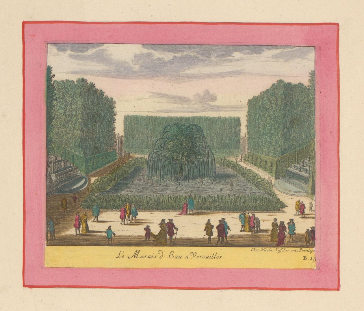 Wassermoor in den Gärten von Versailles alkotó: Willem Swidde