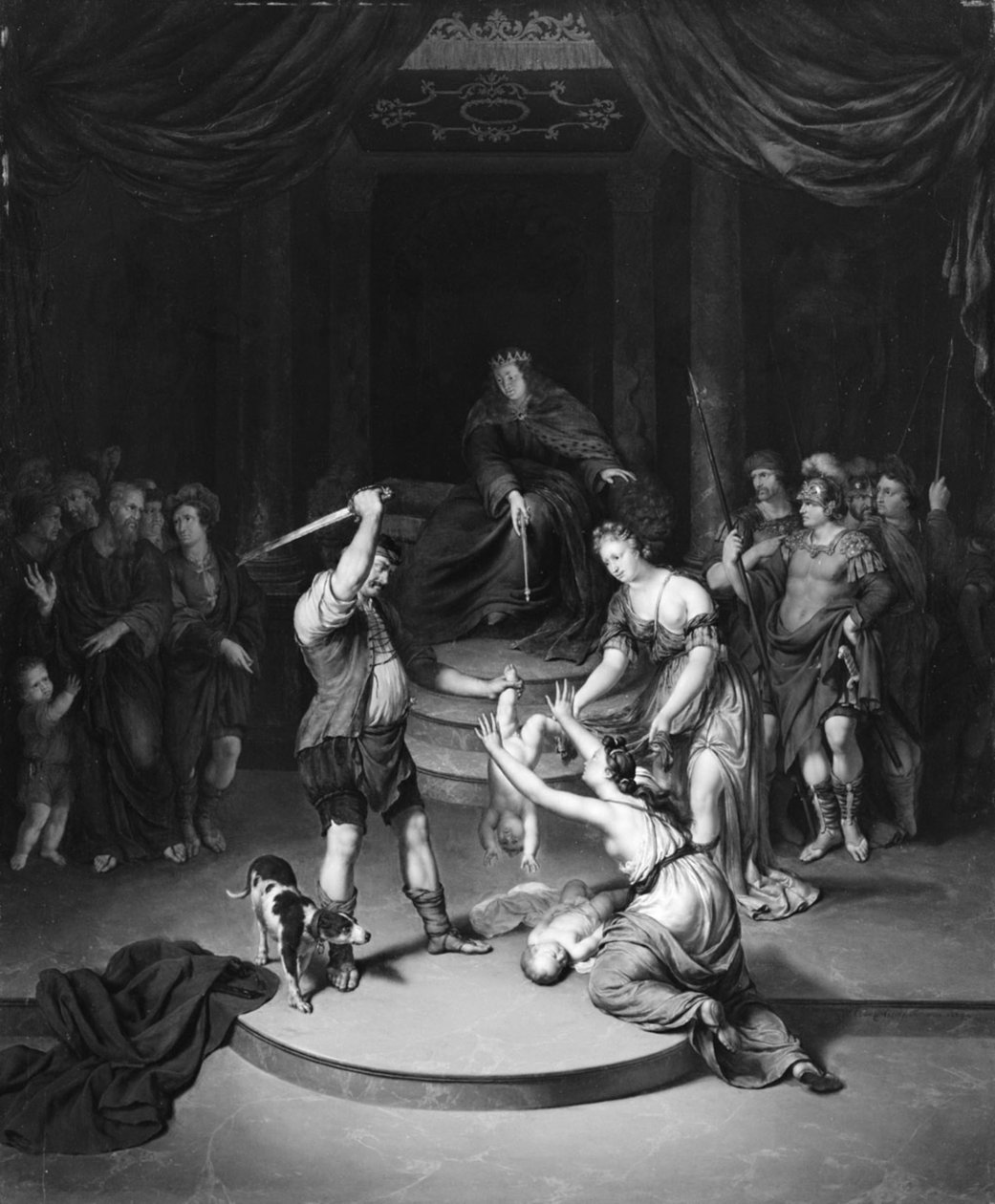 Salamon ítélete alkotó: Willem Van Mieris