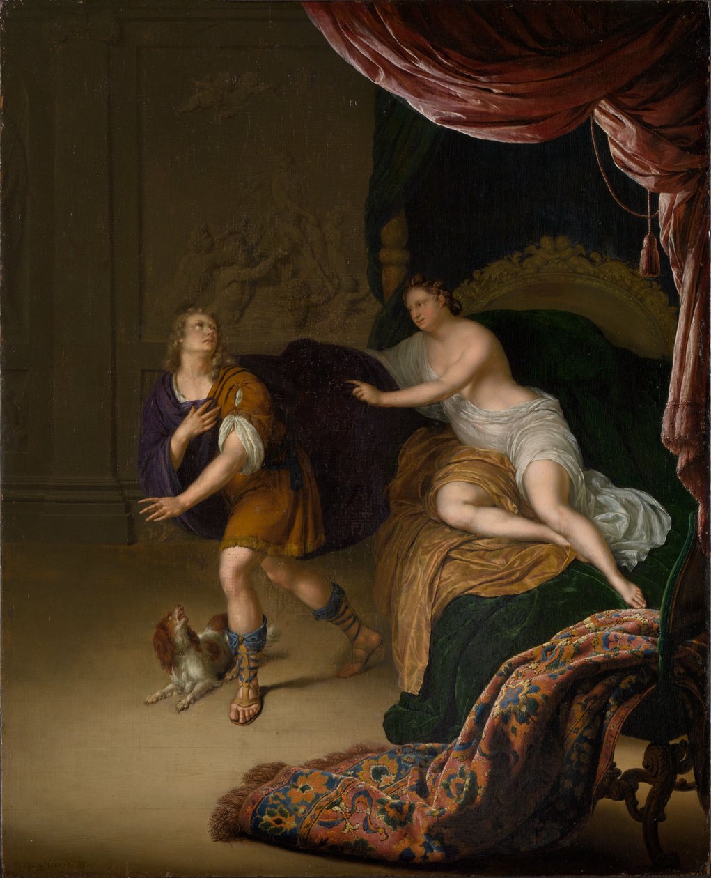 József és Potifár felesége alkotó: Willem Van Mieris