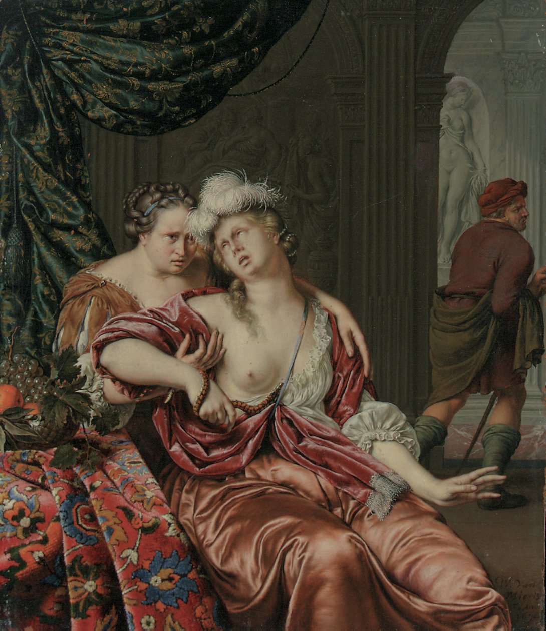 Kleopátra halála, 1694 alkotó: Willem Van Mieris