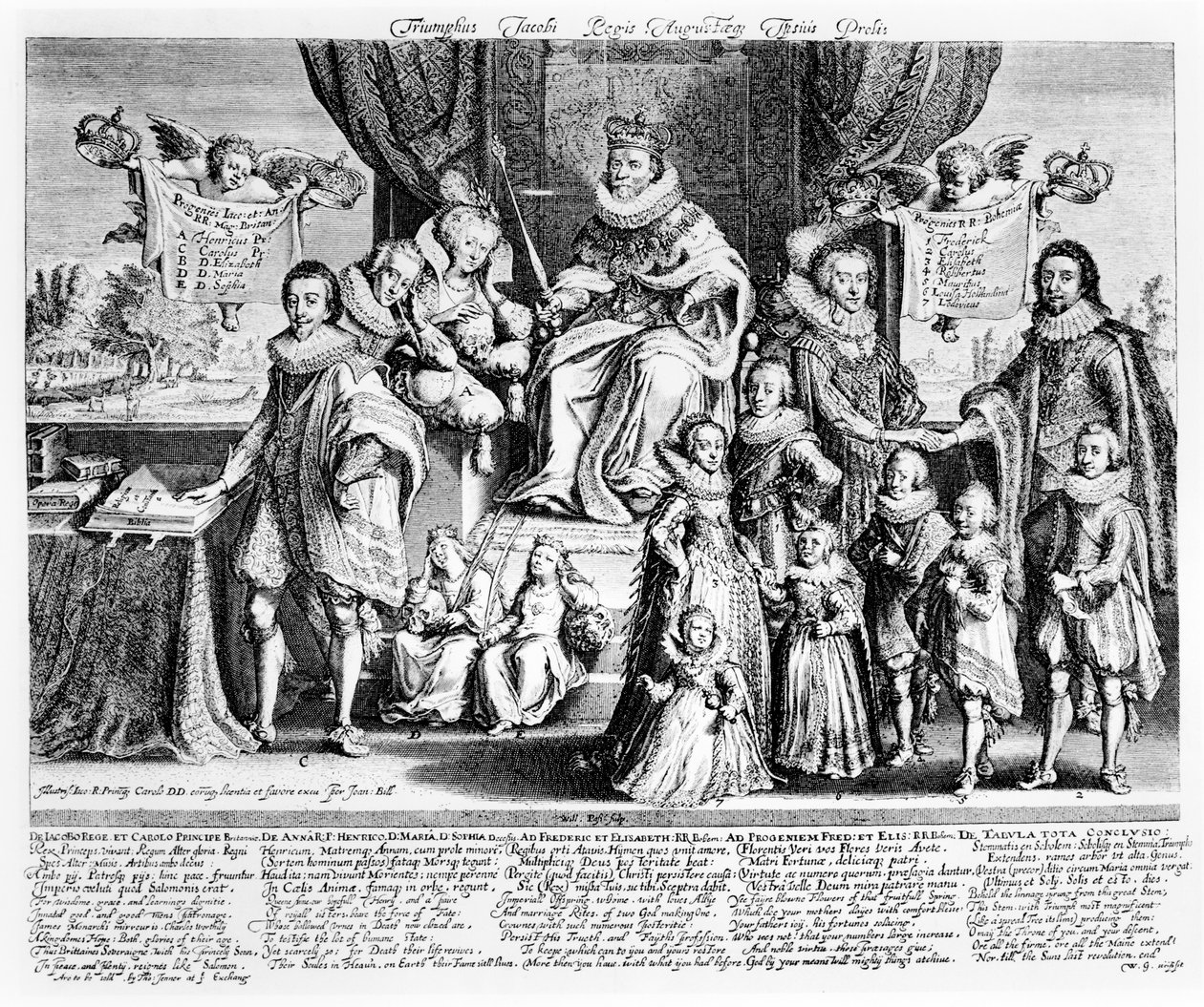 Jakab király és augusztusi leszármazottainak diadala, 1622-4 körül alkotó: Willem Van de Passe