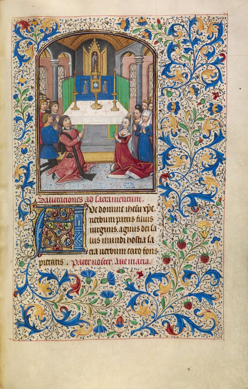 Die Anbetung der Eucharistie alkotó: Willem Vrelant