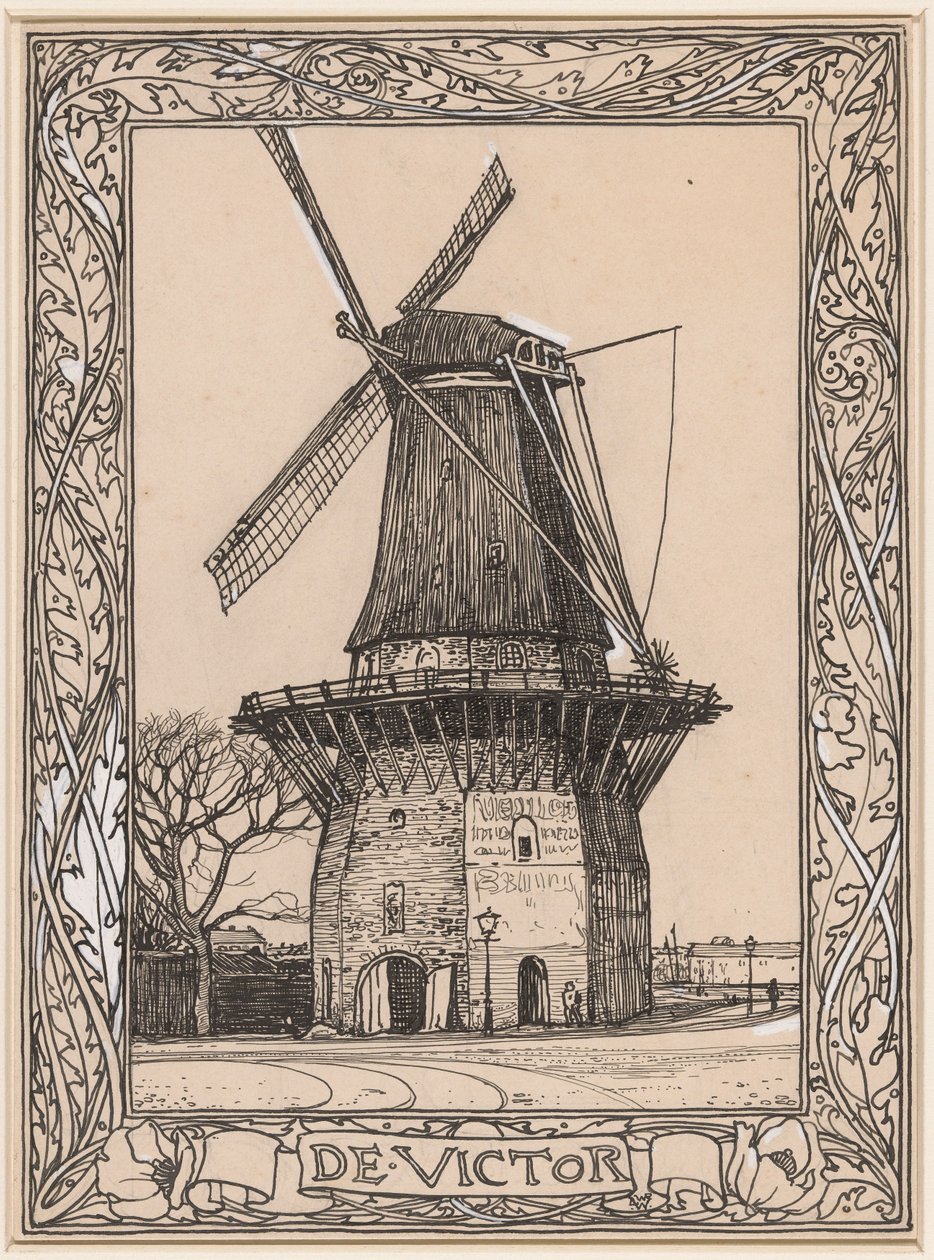 De Victor, szélmalom Amszterdamban alkotó: Willem Wenckebach