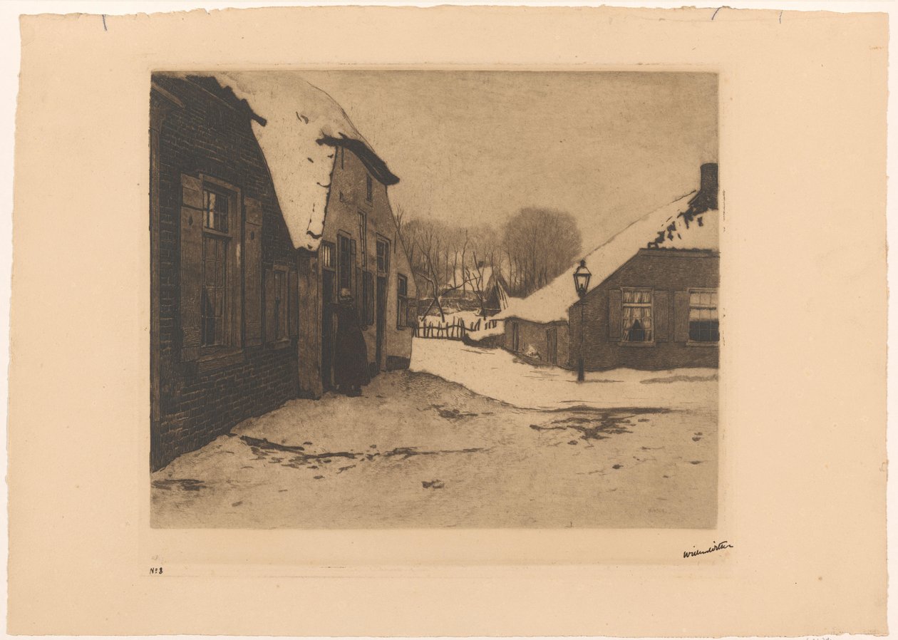 Havas házak Edén alkotó: Willem Witsen (signed by artist)