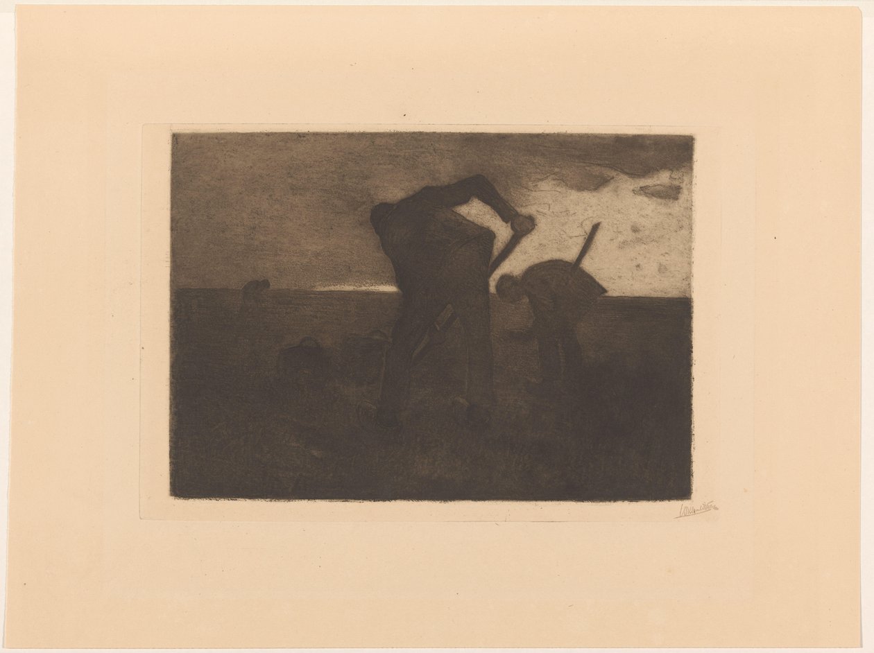 Három burgonyakombájn alkotó: Willem Witsen (signed by artist)