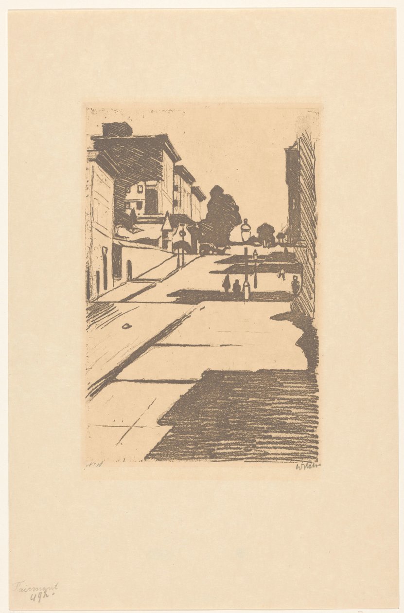 Kilátás a Maison Streetre és a Fairmont Hotelre San Franciscóban Fairmont (cím az objektumon) alkotó: Willem Witsen (signed by artist)
