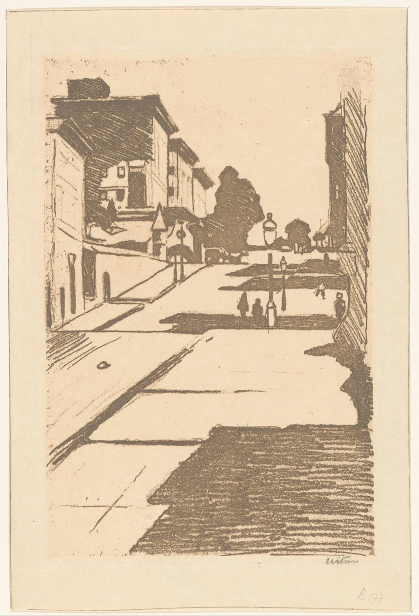 Kilátás a Maison Streetre és a Fairmont Hotelre San Franciscóban alkotó: Willem Witsen (signed by artist)