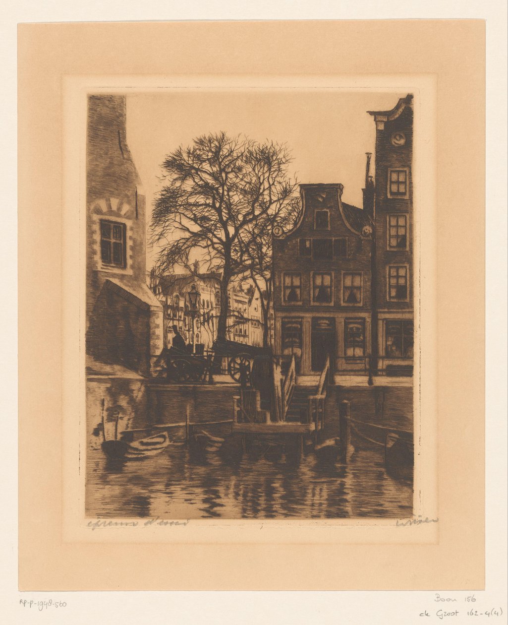 Meggyőzés az amszterdami Montelbaanstorenben alkotó: Willem Witsen (signed by artist)