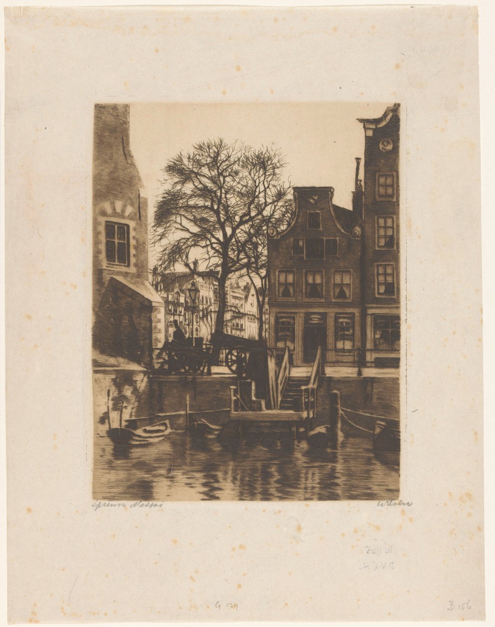 Meggyőzés az amszterdami Montelbaanstorenben alkotó: Willem Witsen (signed by artist)