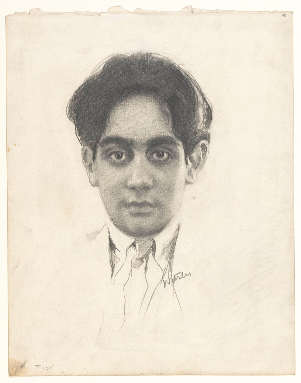 Karamjit Singh Sahib Bahadur portréja, Kapurthala hercege alkotó: Willem Witsen (signed by artist)
