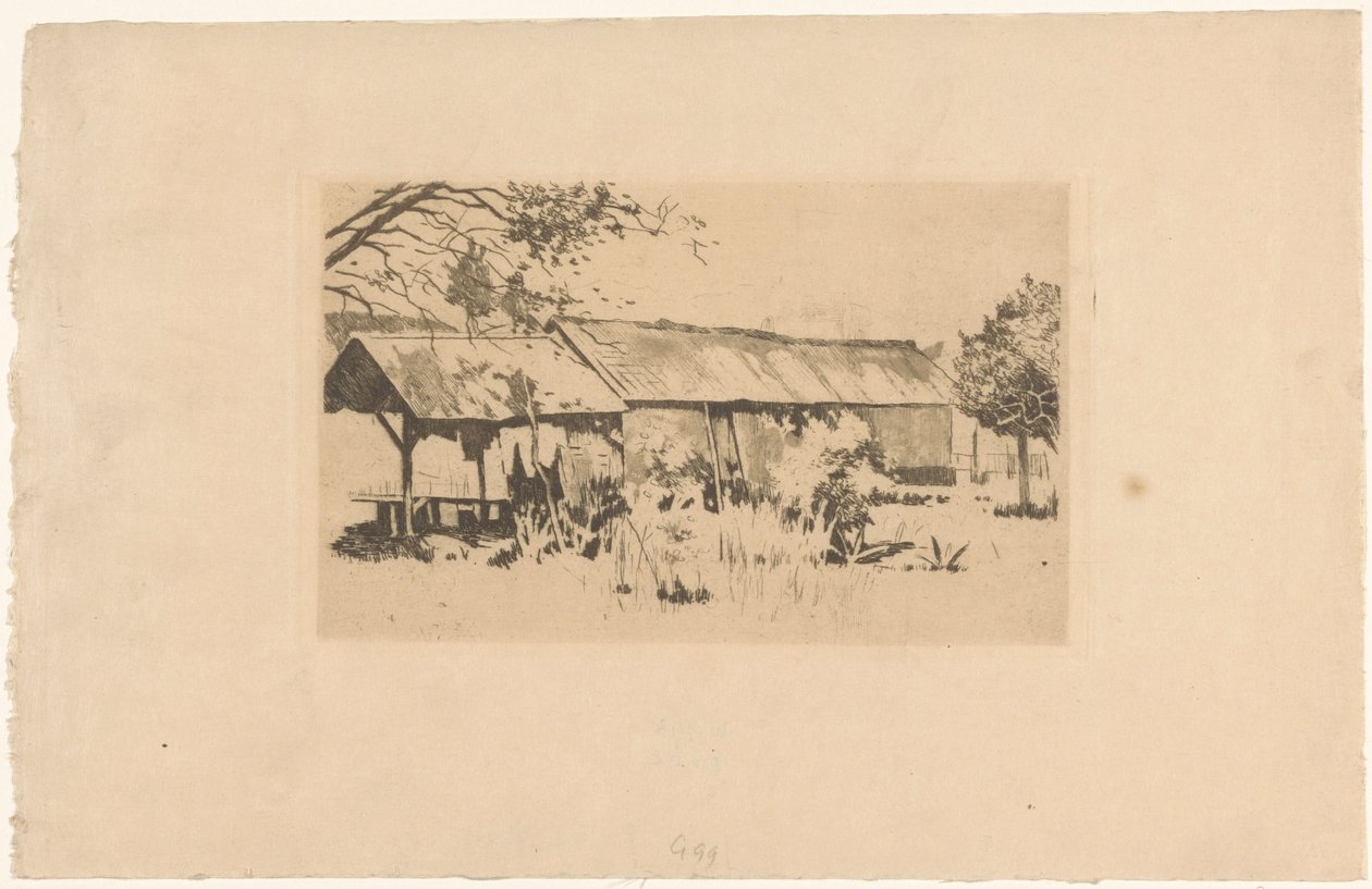Melléképület a természetben Java-n alkotó: Willem Arnoldus Witsen