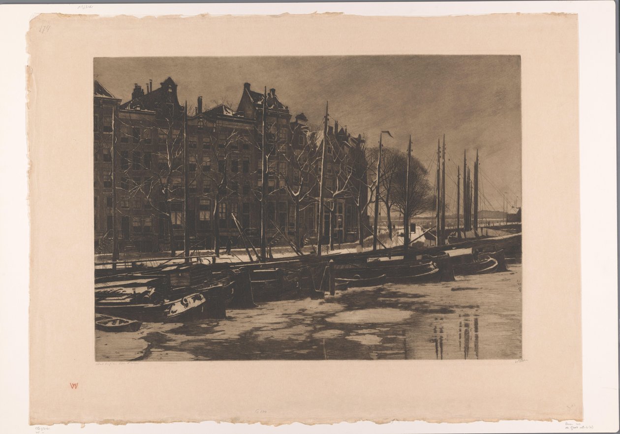 Belül Amszterdam, hóval Belül II alkotó: Willem Arnoldus Witsen