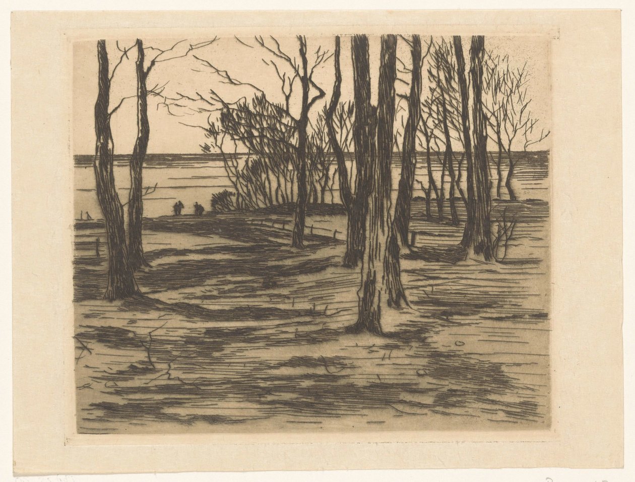Fák a vízparton Valkeveenben alkotó: Willem Arnoldus Witsen