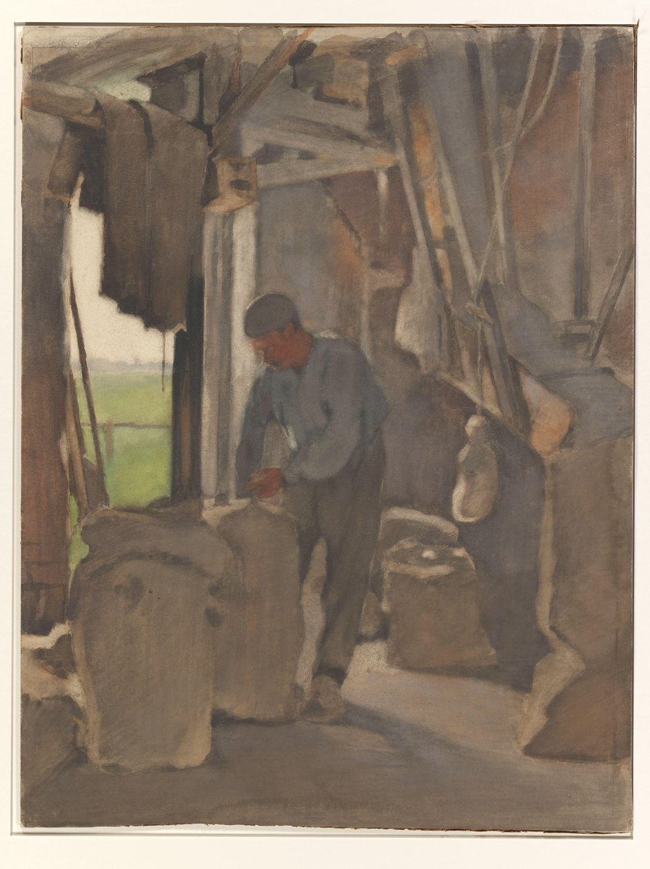 A molnár, zsákokat tölt alkotó: Willem Arnoldus Witsen