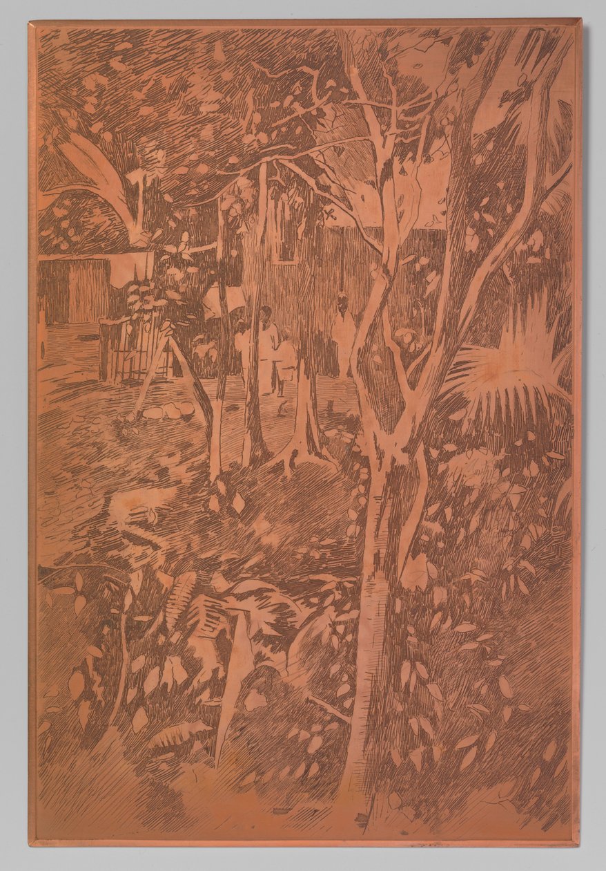 Ansicht in der Kampong, Buitenzorg alkotó: Willem Witsen