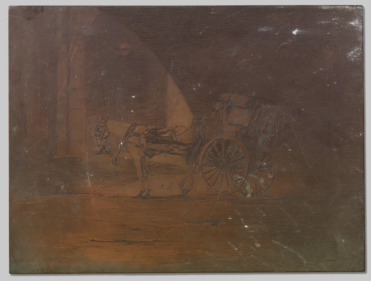 Kocsi a Waterloo Bridge alatt, London alkotó: Willem Arnoldus Witsen