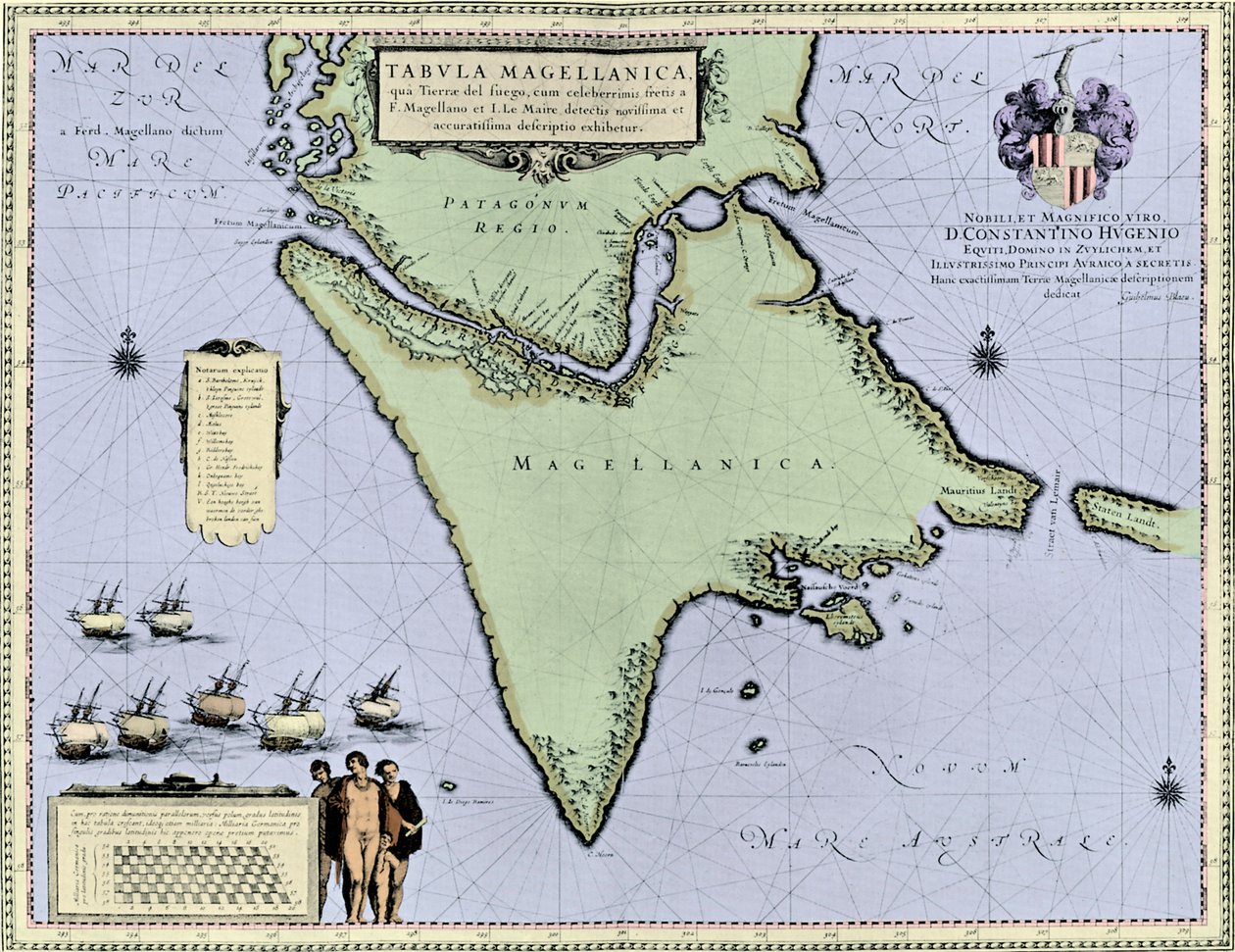 Magellán-szoros és Tierra del Fuego, Blaeu 