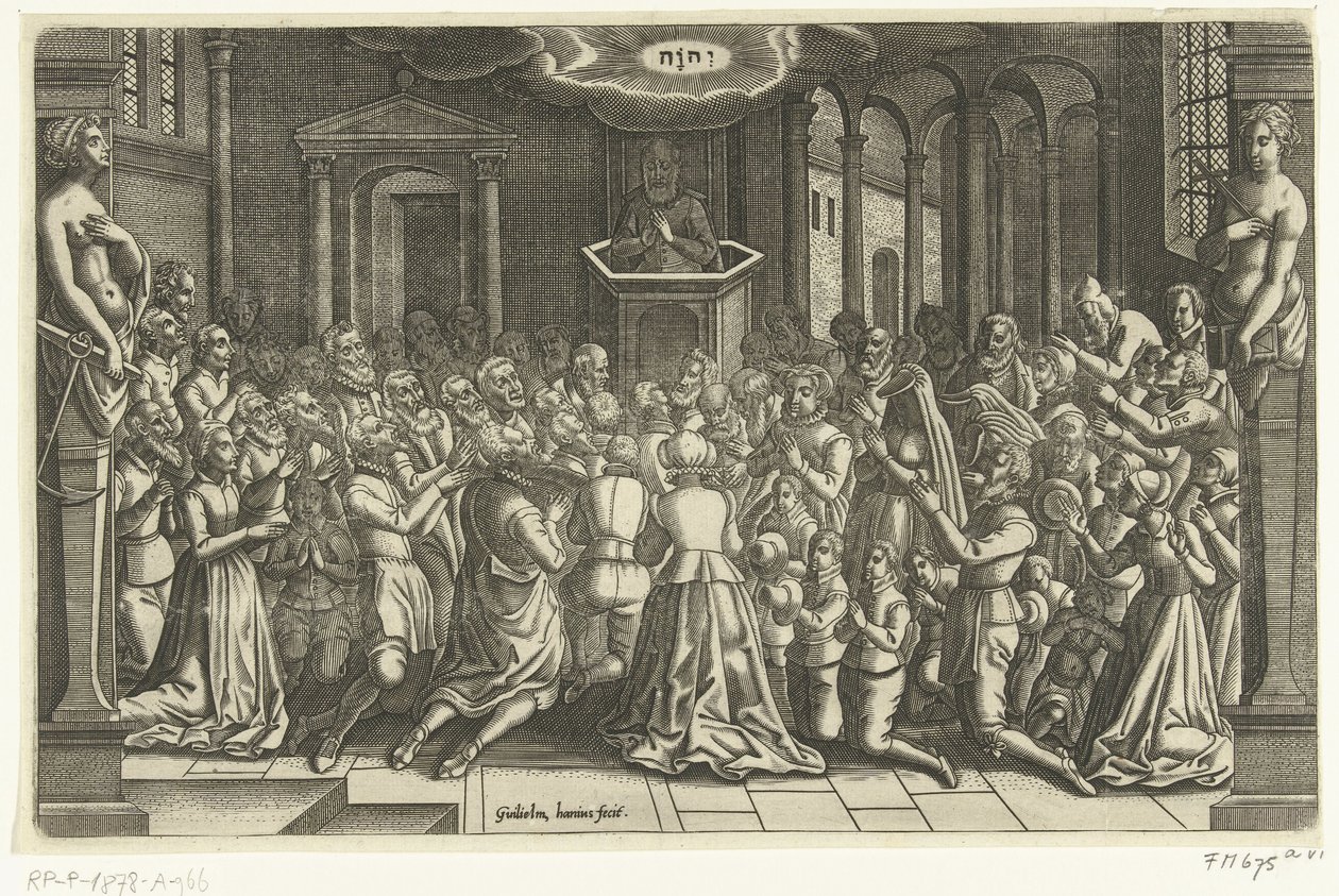 Köszönjük Leiden megkönnyebbülését, 1574 Leiden az ostrom és a megkönnyebbülés idején, 1574 (sorozat címe) alkotó: Willem de Haen