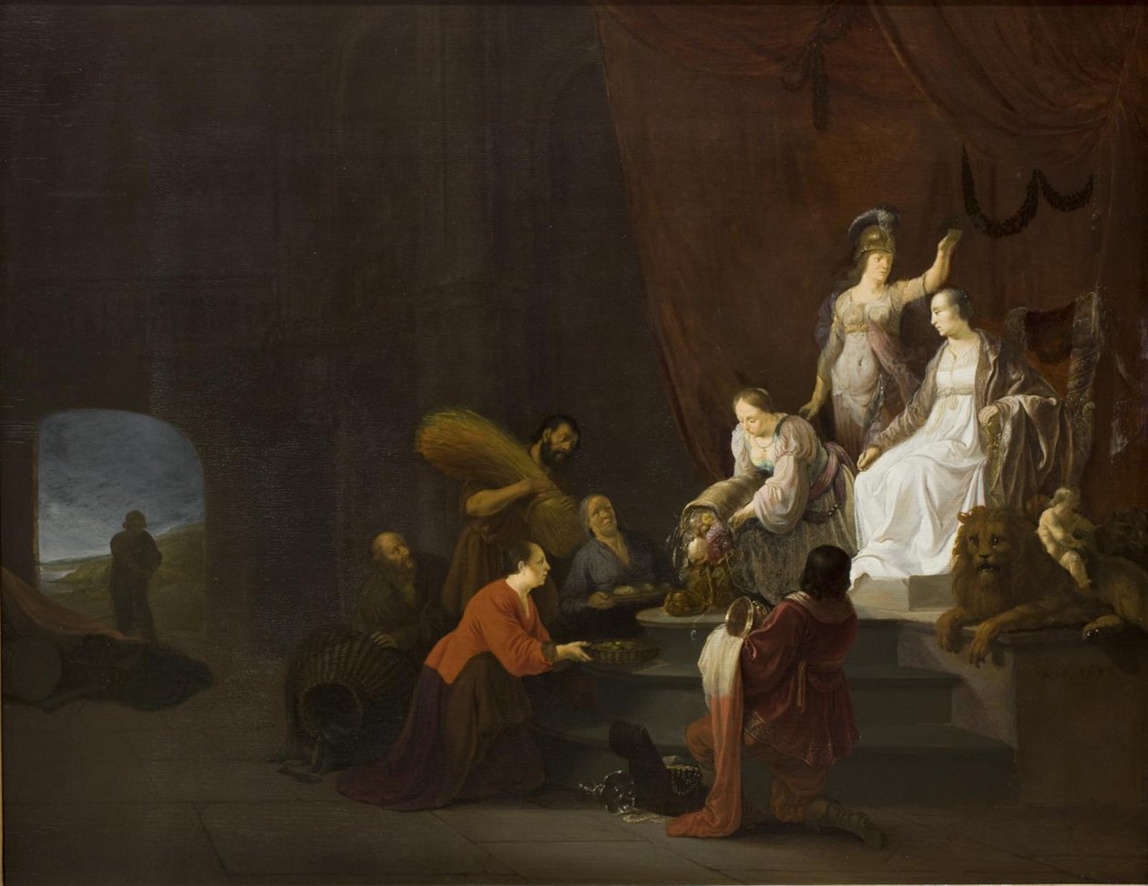 Allegória a békéről. Paxot Minerva koronázta meg alkotó: Willem de Poorter