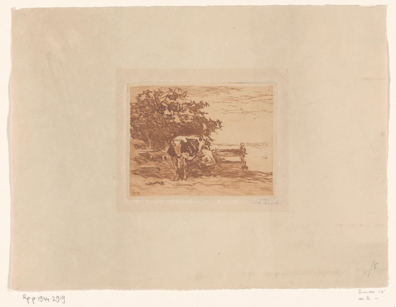 Fejőbúr (eredeti cím) alkotó: Willem de Zwart (signed by artist)