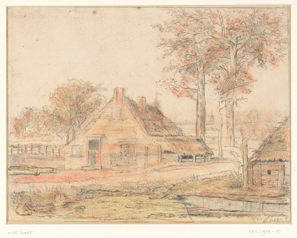 Farm egy tájban alkotó: Willem de Zwart