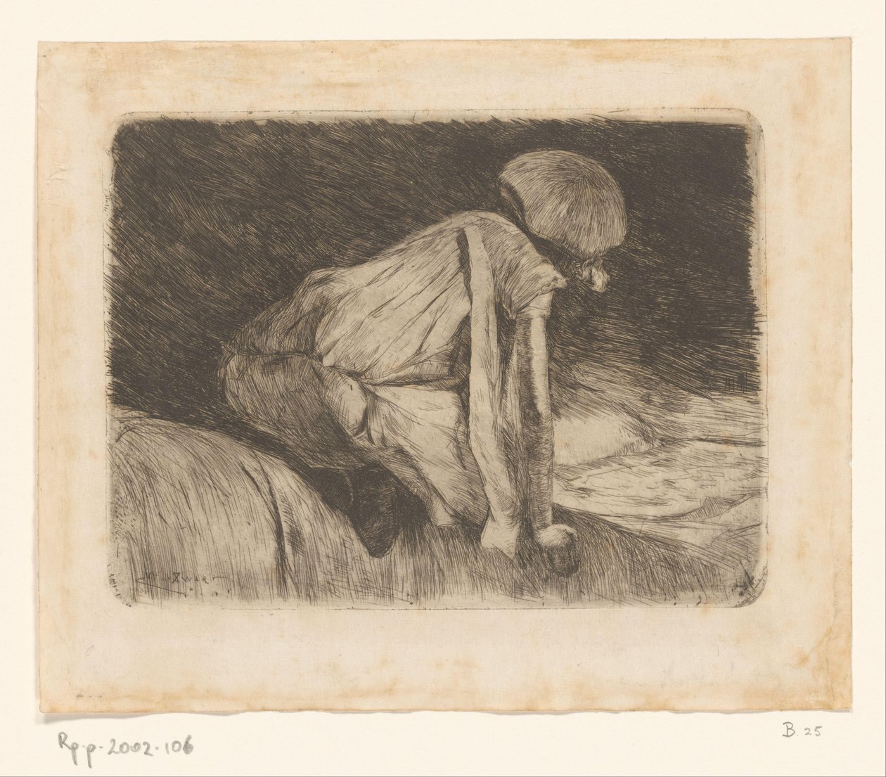 Olvasó lány (hátulról nézve) (eredeti cím) alkotó: Willem de Zwart