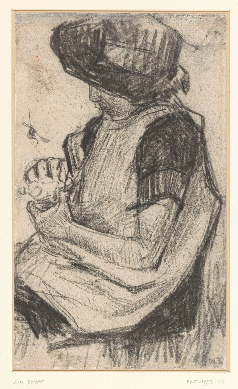 Ülő lány, balra alkotó: Willem de Zwart