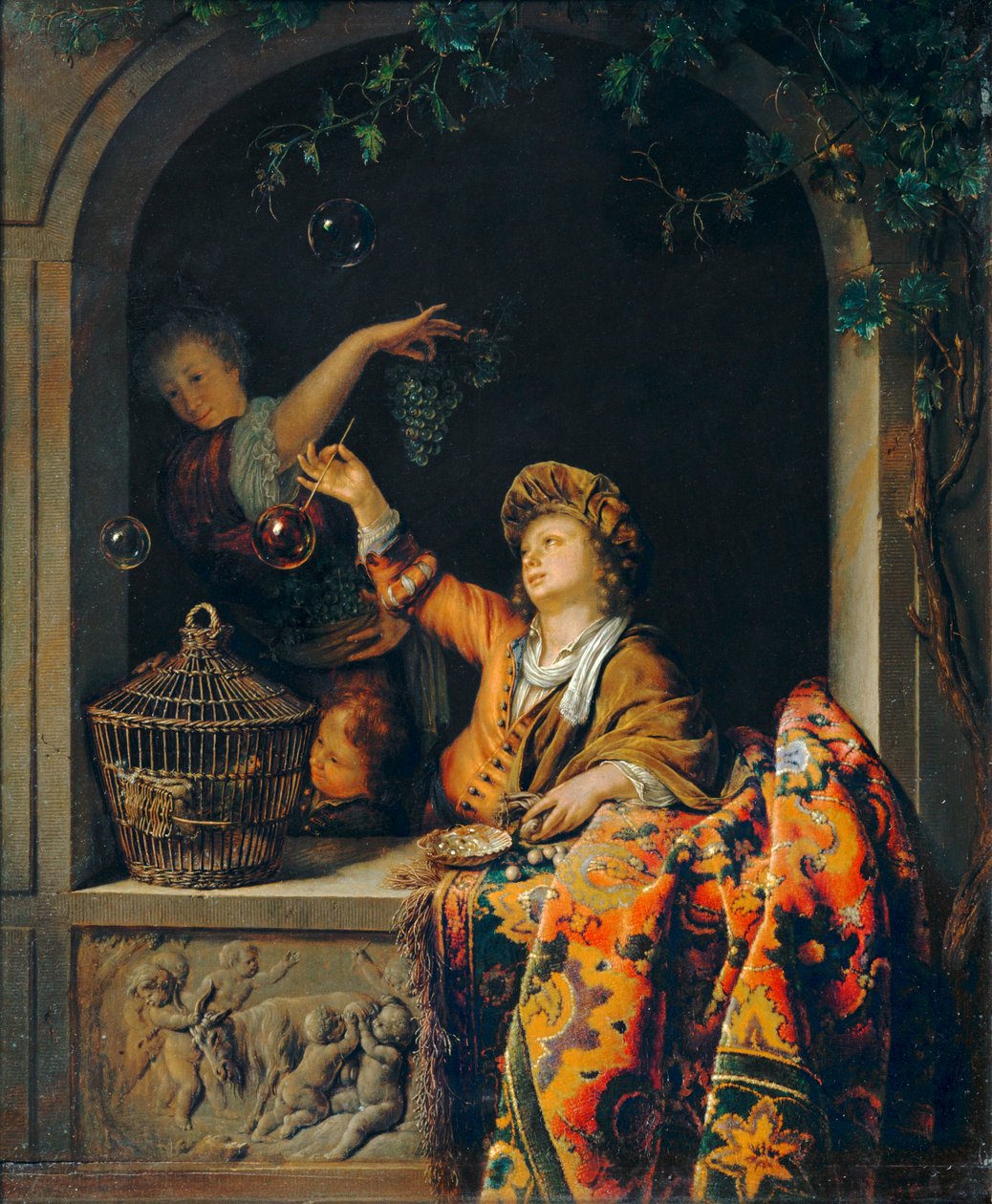 Szappanbuborékok ... alkotó: Willem van (after) Mieris