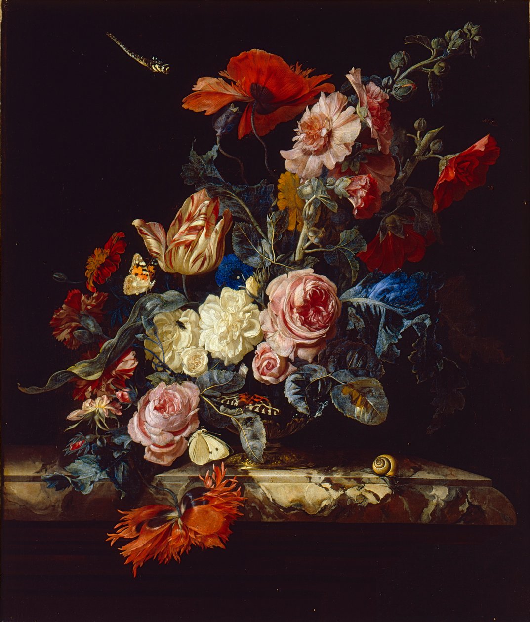 Egy váza virágokkal, 1663 alkotó: Willem van Aelst