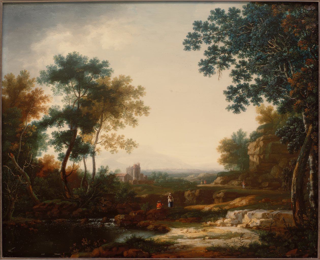Táj romokkal és figurákkal alkotó: Willem van Bemmel