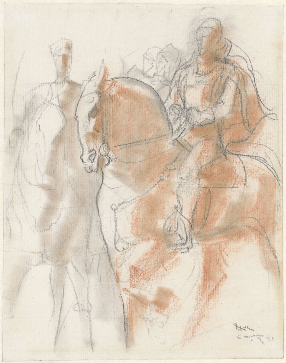 Lovasok alkotó: Willem van Konijnenburg