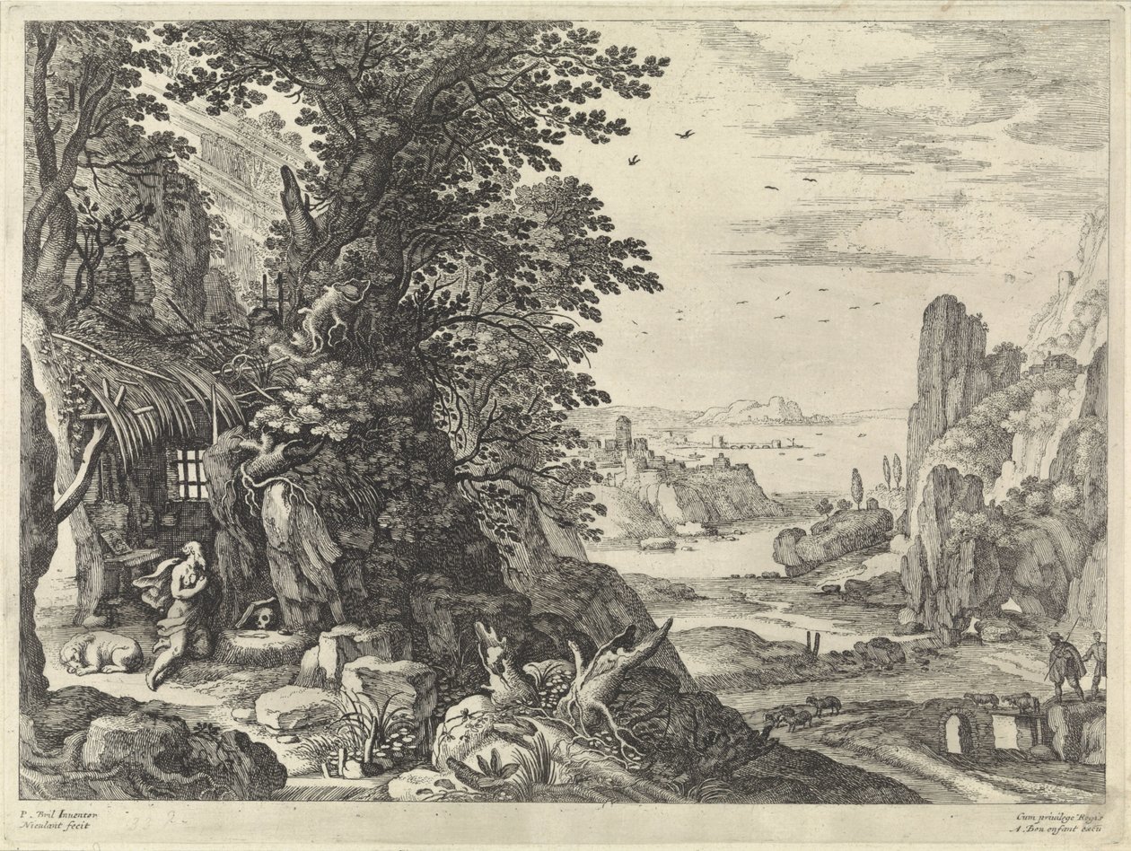 Táj Szent Jeromossal alkotó: Willem van Nieulandt (II)