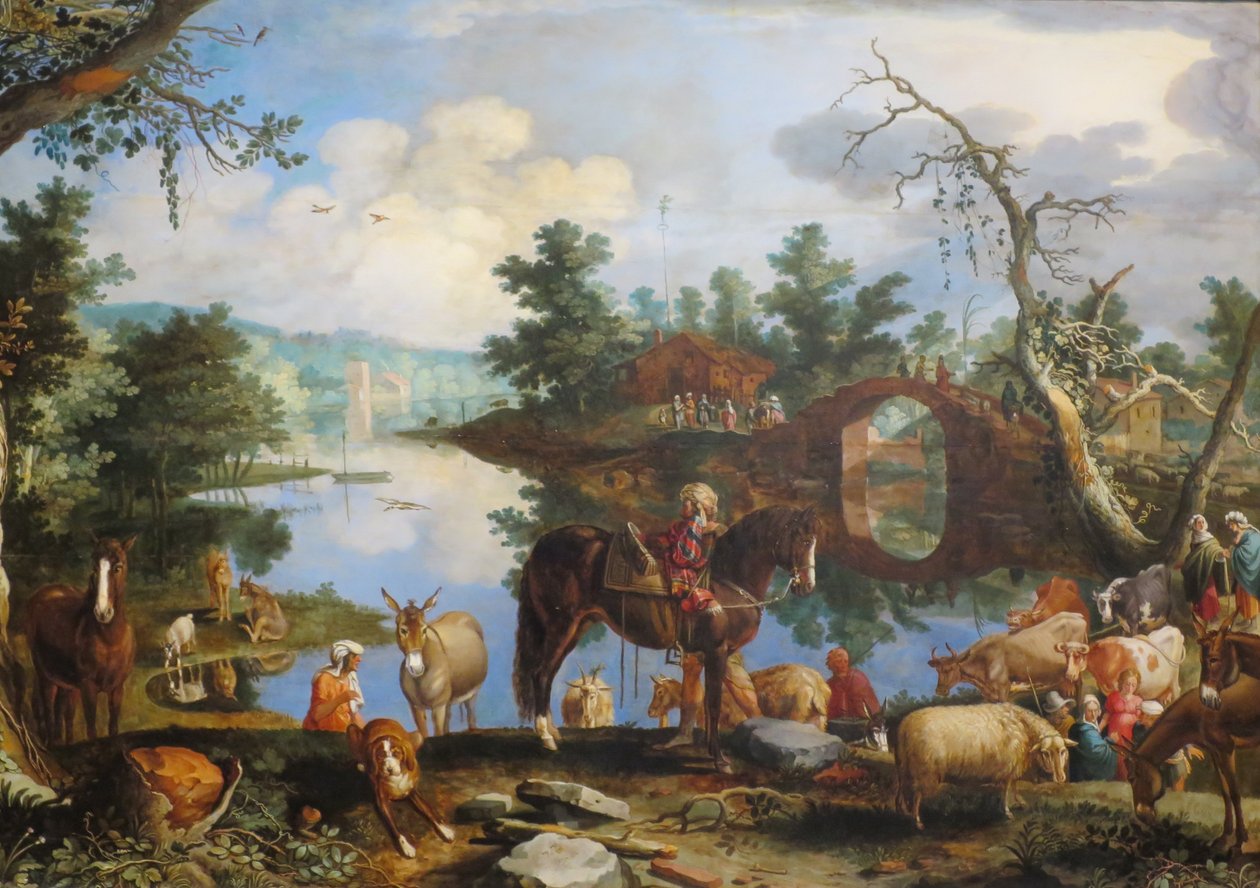 "Jákob visszatér Kánaánba" Willem van Nieulandt az ifjabb, 1611, Puskin Múzeum alkotó: Willem van Nieulandt II