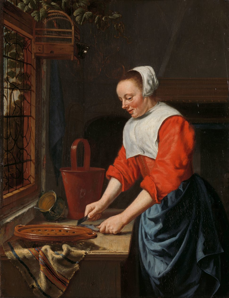A szolgálólány alkotó: Willem van Odekercken (attributed to)