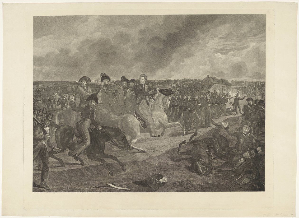 Orange hercege a Quatre-Bras-i csatában, 1815 alkotó: Willem van Senus