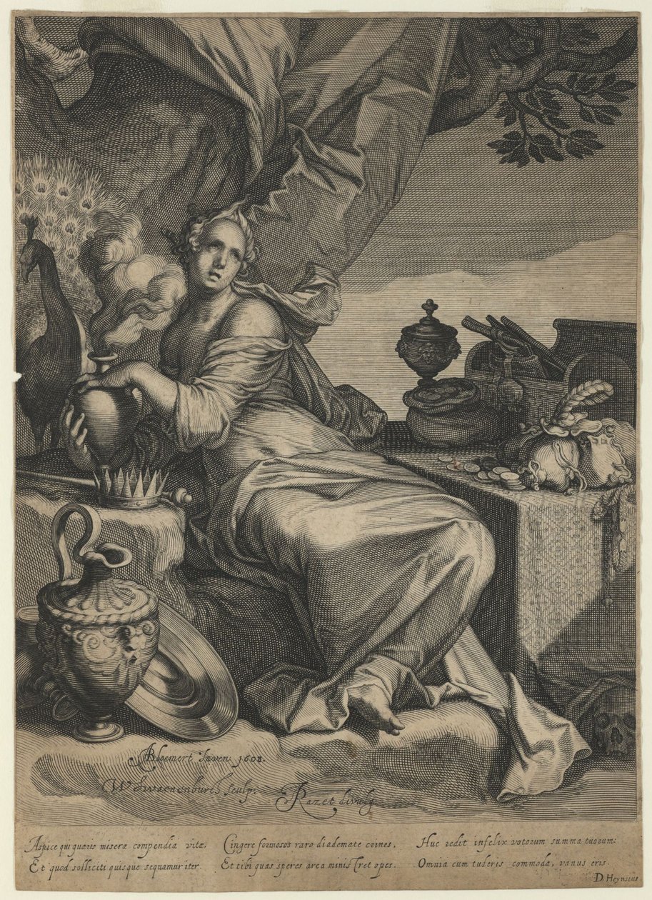 A világi javak hiúságának és átmeneti természetének allegóriája, 1608 alkotó: Willem van Swanenburgh