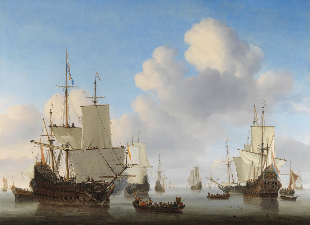 Holland hajók a nyugodt tengeren alkotó: Willem van de Velde (II)