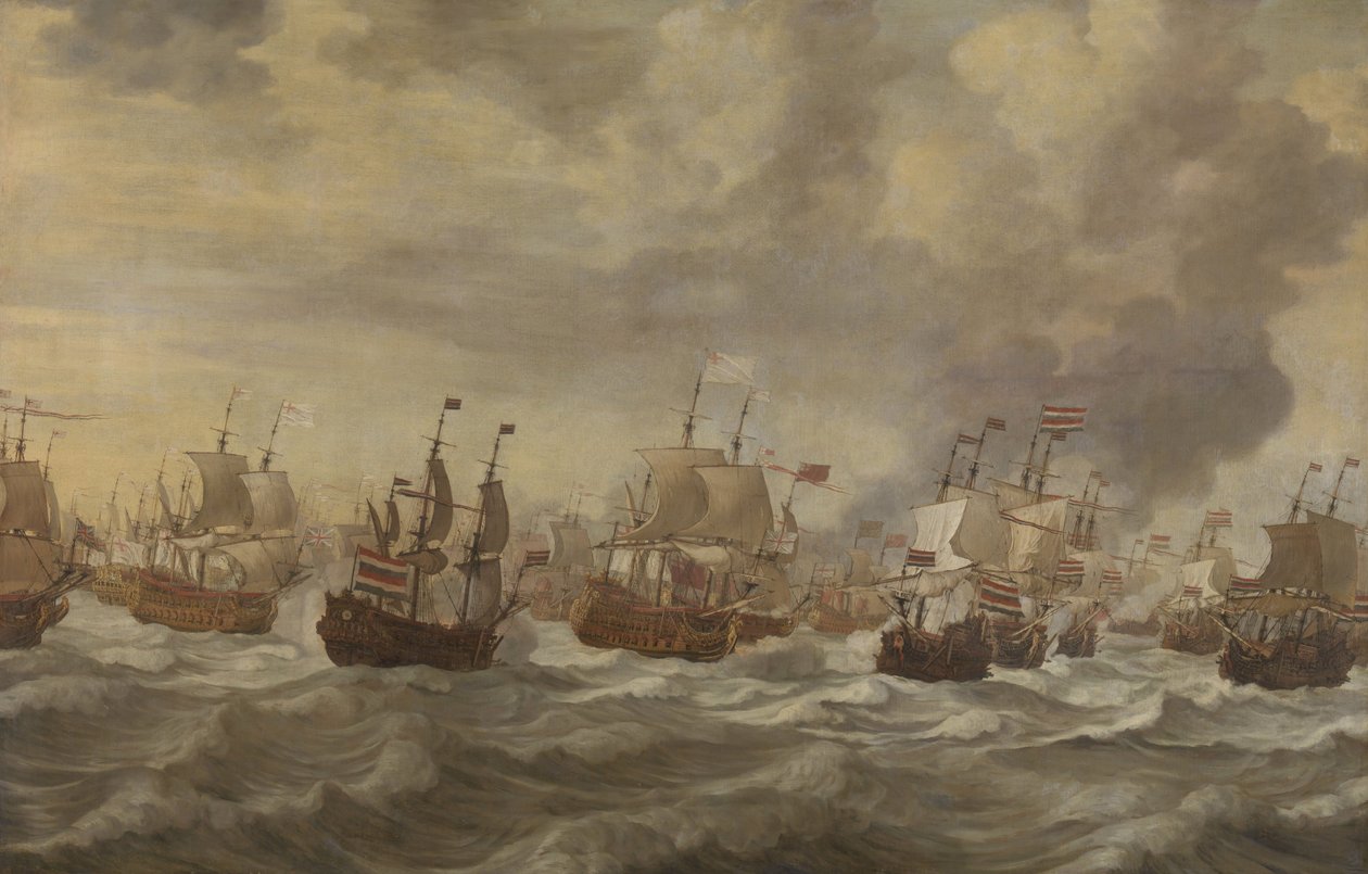 Epizód az 1666. júniusi négynapos tengeri csatából alkotó: Willem van de Velde