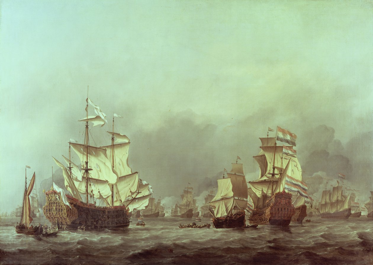 A királyi herceg megadása, 1666. június 3 alkotó: Willem van de Velde