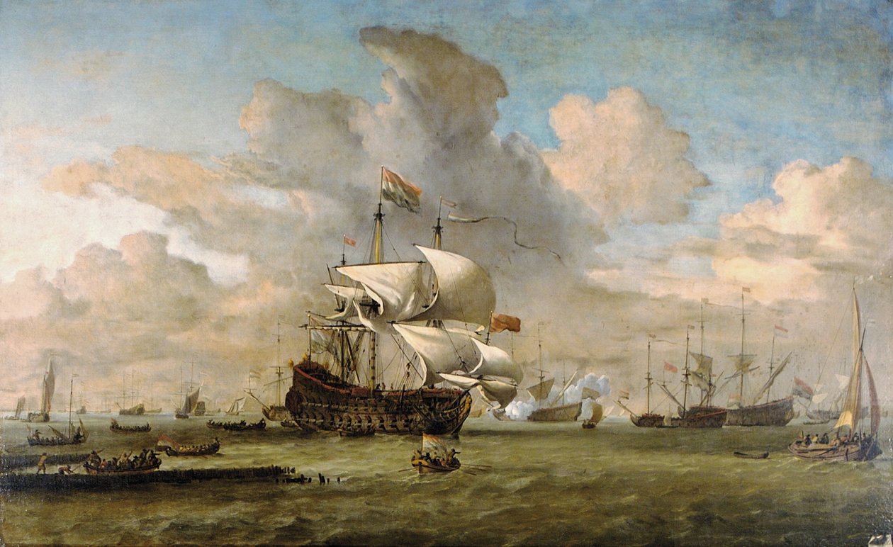 Hollandia, 1692 alkotó: Willem van de Velde the Younger