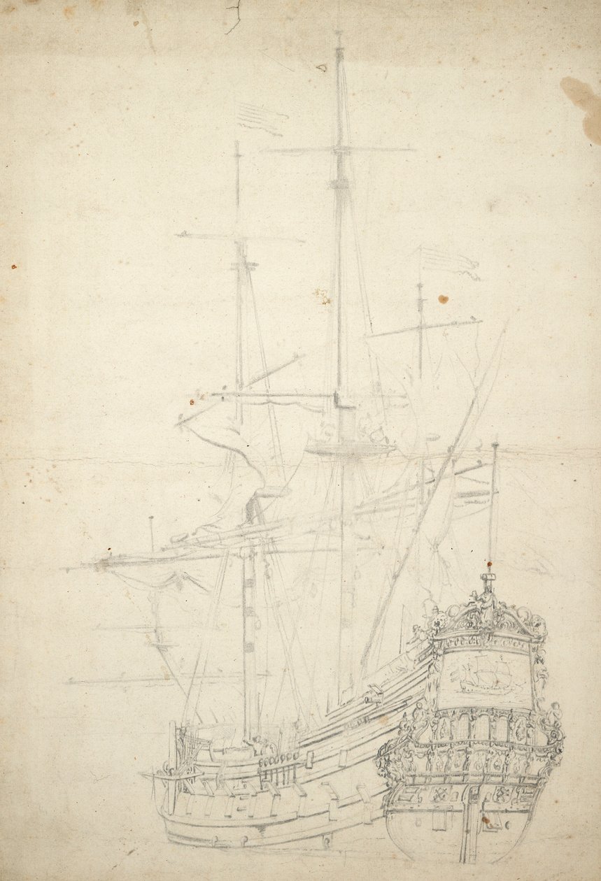 Az 1653-ban épült, 30 ágyúval rendelkező, utoljára 1666-ban említett "Ijlst" portréja, 1665 körül (offset) alkotó: Willem van de Velde the Younger