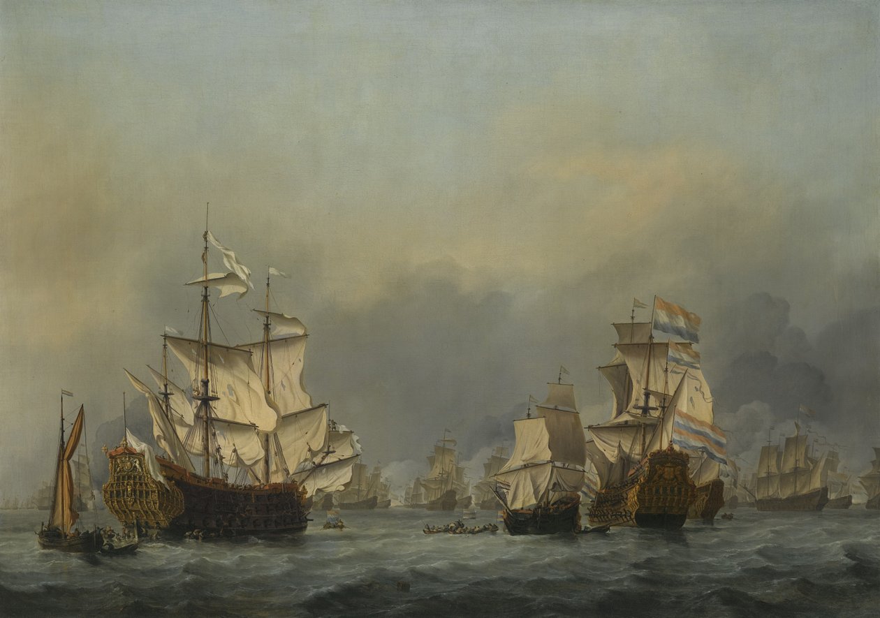 A négynapi csata c. 1670 alkotó: Willem van de Velde the Younger