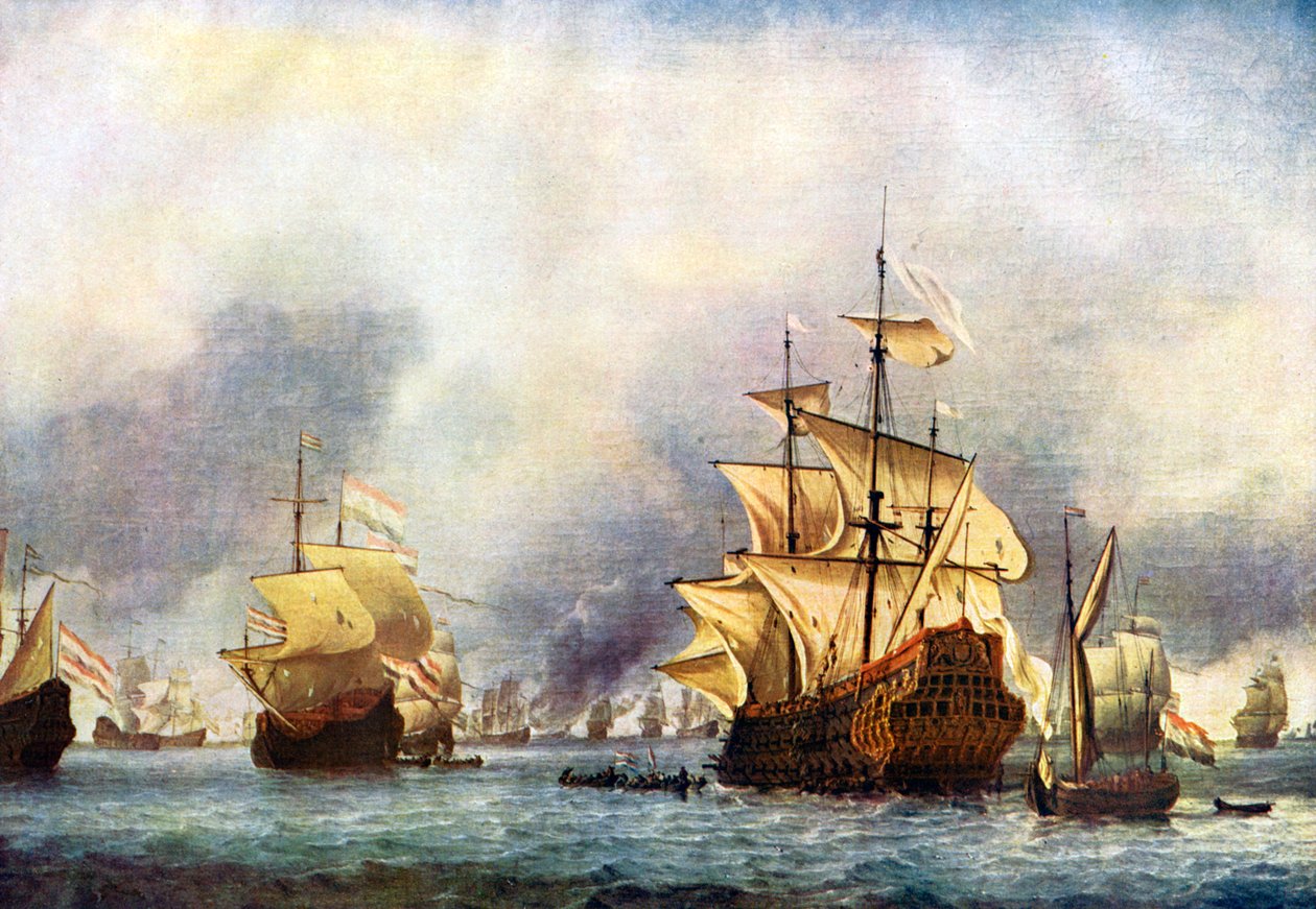 A királyi herceg megadása. c1650-1700 alkotó: Willem van de Velde the Younger