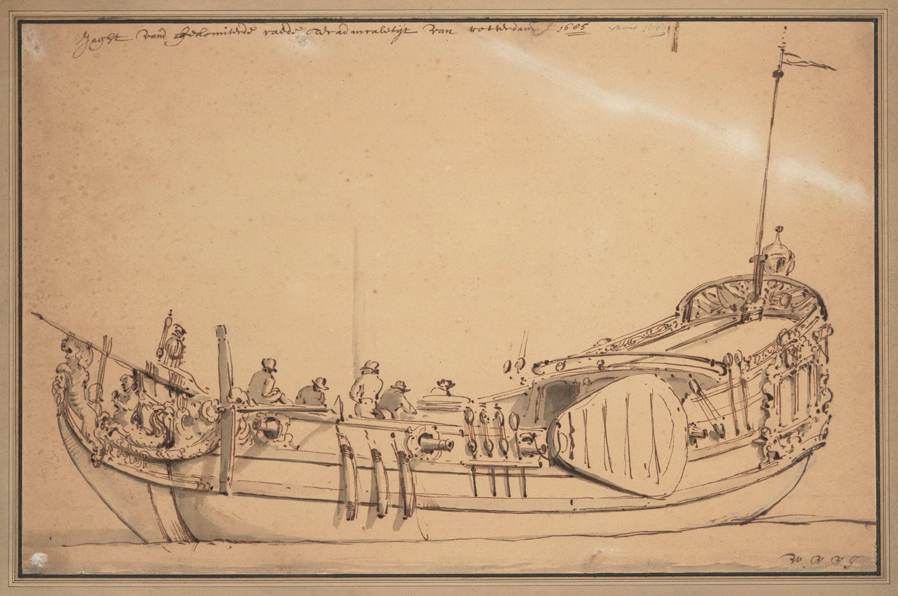 A Maas Admiralitás jachtja alkotó: Willem van de Velde the Younger