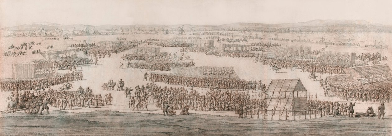 Nagy áttekintés a Hounslow Heathről alkotó: Willem van de the Elder Velde