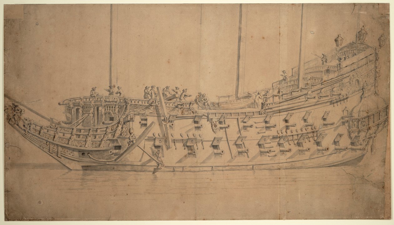 A "Hannibal" portréja, 1659 körül (rajz) alkotó: Willem van de the Elder Velde