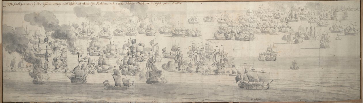 A texeli csata (Kijkduin) alkotó: Willem van de the Elder Velde