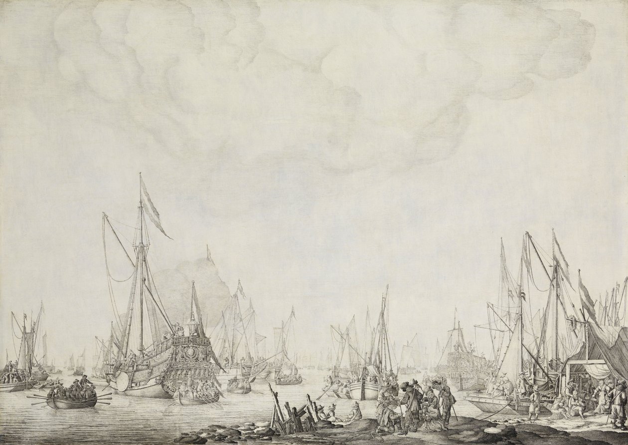 A királyi és állami jachtok alkotó: Willem van de the Elder Velde